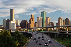 Drucke von Stadtansicht und Autobahnring um Houston in den Vereinigten Staaten von Amerika Nordamerika Texas Drucke: Stadtansicht und Autobahnring um Houston in den Vereinigten Staaten von Amerika im Nordamerikischen Kontinent