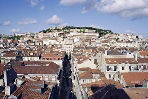 Lisbon Castle Drucke: City and St
