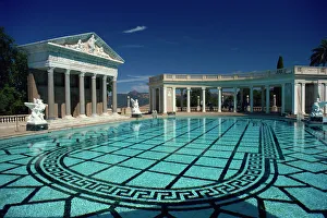 Drucke von Klassische Architektur und Schwimmbad, Schloss von Hearst in San Simeon Kalifornien Vereinigte Staaten Nordamerika Klassische Architektur Drucke: Klassische Architektur und Schwimmbad, Hearsch Schloss, San Simeon Kalifornien