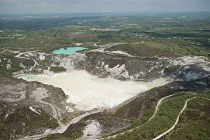 Luftaufnahme Drucke: Tonsteinloch in St. Austell, Cornwall (England), Vereinigtes Königreich Europas