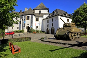 Medieval Castle Architecture Europe Drucke: Clervaux Castle, Canton of Clervaux, Grand Duchy of Luxembourg, Europe