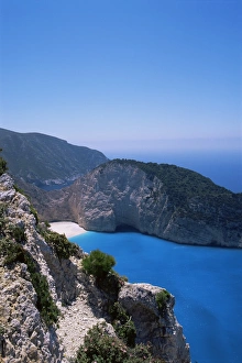 Greece Island Getaway Drucke: Cliffs, Kefalonia