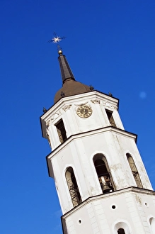 Historic Clock Towers In Europe Drucke: Clock tower by the cathedral