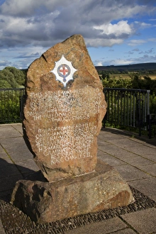 Denkmal der Garde Scotswood im Park von Henderson in Coldstream bei den Schottischen Grenzen in Schottland Großbritannien Europa