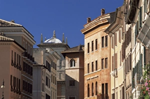 Piazza Navona Architecture Drucke: Colourful facades