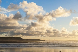 Blue Horizon Photography Drucke: Constantine Bay at sunset, Cornwall, England, United Kingdom, Europe