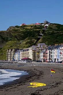 Great Britain Beaches Drucke: Constitution Hill, Aberystwyth, Ceredigion, Wales, United Kingdom, Europe