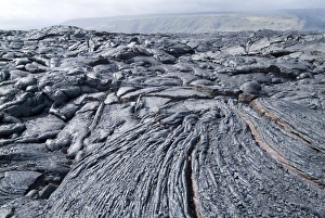 Barren Rock Formations Drucke: Cooled lava from recent eruption