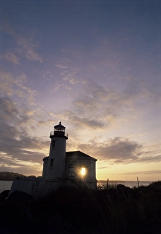 US West Coast Scenic Views Drucke: Coquille River lighthouse
