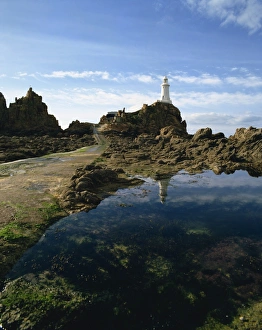 Historic Lighthouses UK Drucke: Corbiere Point Lighthouse