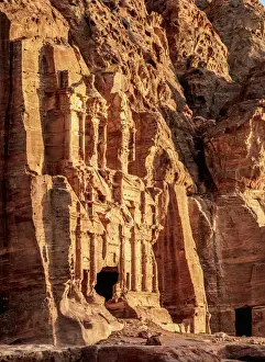 Korinthisches Grabstätte in Petra ein Weltkulturerbe der UNESCO im Gouvernement von Ma an im Mittleren Ost