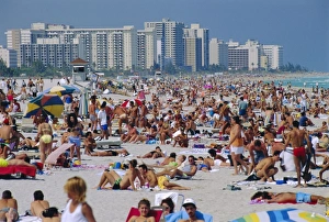 Crowded beach