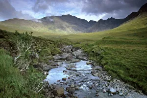 Die Cuillin-Bergkette erstreckt sich von Glen Brittle