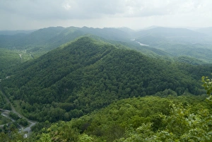 High Angle View Of Woods Drucke: Cumberland Gap
