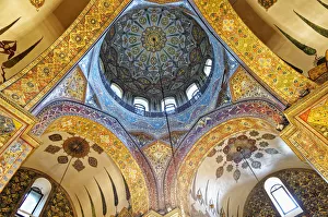 UNESCO World Heritage Armenia Drucke: Cupola and interior, Echmiadzin Cathedral, Vatican of the Armenian Apostolic Church