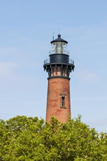 North Carolina Landmarks Drucke: Currituck Beach Lighthouse, Corolla, Outer Banks, North Carolina, United States of America