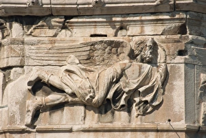 Tower Of The Winds Athens Drucke: Detail, Tower of the Winds