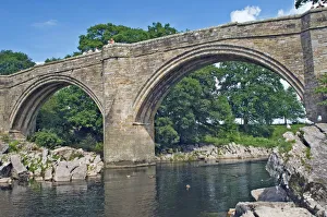 Lake District Views Drucke: Devils Bridge, Kirkby Lonsdale, Cumbria, England, United Kingdom, Europe