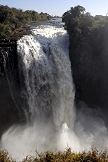 Scenic Nature Photography Drucke: The Devils Cataract, Victoria Falls, UNESCO World Heritage Site, Zimbabwe, Africa
