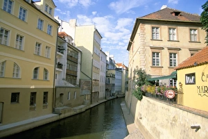 Prague City Attractions Drucke: Devils Stream, Little Quarter, Prague, Czech Republic, Europe