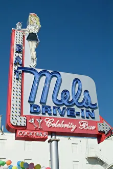 US Travel Destination Images Drucke: Diner sign
