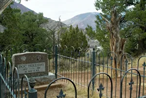 Colorful American Landmarks Drucke: Doc Hollidays Grave