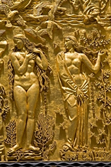 Manhattan Building Exterior Drucke: Doorway detail