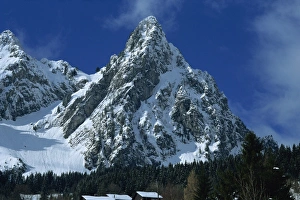 European Outdoor Scenery Drucke: Dramatic peak at Brunni