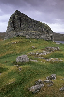 Outer Hebrides Travel Drucke: Dun Carloway
