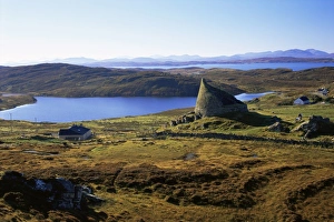 Colorful Landscape Photography UK Drucke: Dun Carloway broch