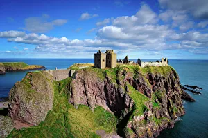 Dunottar Schloss außerhalb von Stonehaven in der Grafschaft Aberdeen im Vereinigten Königreich Großbritannien und Europa