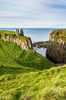 Dunscairn-Festung in der Nähe des Giants-Causeway im Grafschaft Antrim, Ulster Nordirland