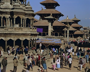 Nepalese Cultural Heritage Sites Drucke: Durbar Square