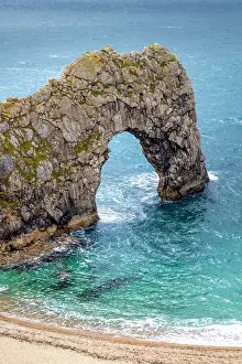 Durdle Door Naturbogen an der Dorset-Jura-Küste, UNESCO, Vereinigtes Königreich.