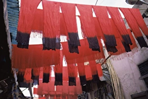 Marrakech Souk Drucke: Dyers souk
