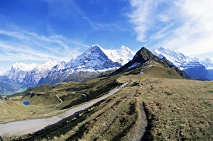 Eiger Mönch Jungfrau Mountains Drucke: Eiger, Monch and Jungfrau