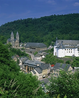 Luxembourg Landscape Photography Drucke: Elevated town view