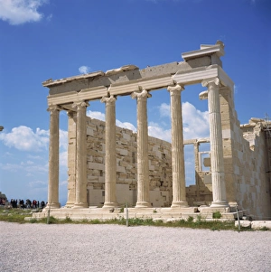 Acropolis UNESCO Site Drucke: The Erechtheion on the Acropolis