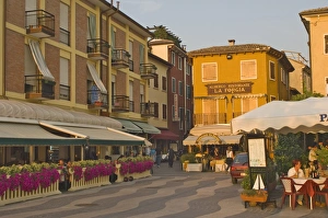 Lake Garda Sunset Drucke: Evening light in Lazise