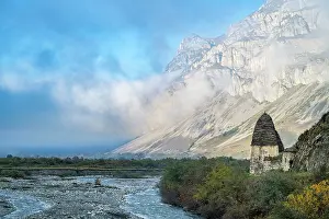 Russland Drucke: Untersuchung der historischen Strukturen in Dargavs