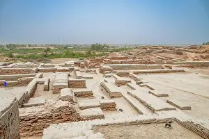Indien Drucke: Die Erforschung der alten Ruinen von Moenjodaro
