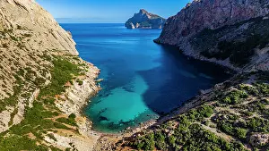 Balearic Islands Coast Drucke: Exploring the turquoise waters of Vale Boquer in Mallorca, Balearic Islands, Spain