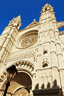 European Union Tourist Attraction Drucke: Facade of Palma Cathedral
