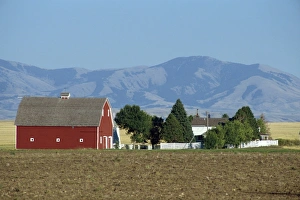 Rural Travel Destinations USA Drucke: Farm with large barn