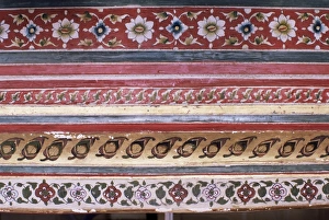 Details der feinen Wandmalereien