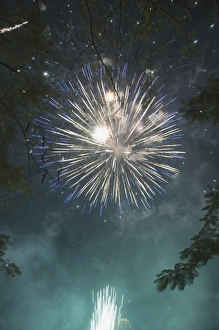 Long Exposure Shots Drucke: Fireworks