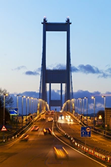 UK Landmarks Drucke: The First (Old) Severn Bridge, Avon, England, United Kingdom, Europe