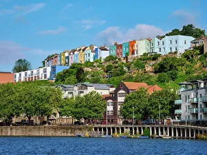 Bristol Cityscape Photography Drucke: Floating Harbour, Bristol, England, United Kingdom, Europe