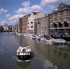 Avon River England Drucke: Floating Harbour from Welsh Back, Bristol, Avon, England, United Kingdom, Europe