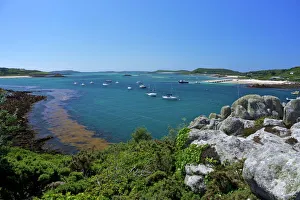 Franzmanns Point im Blick auf Bryher, Insel der Tresco-Inseln in den Äquatorinseln